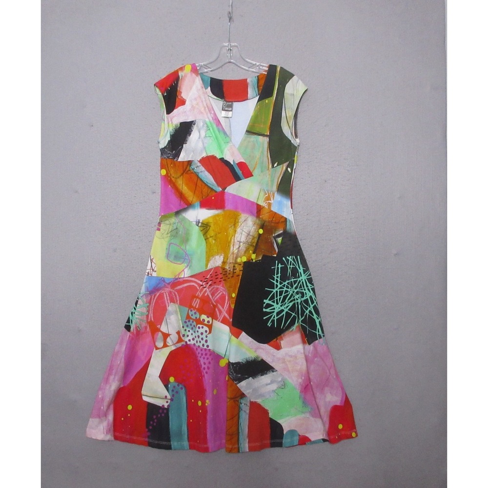 Simply Art By Dolcezza Dress Colorful Art To Wear Abstract Eclectic Statement